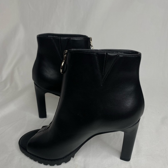 Bar III Dillan P Womens Faux Leather Ankle Booties Black Size 7.5M New - Picture 8 of 13